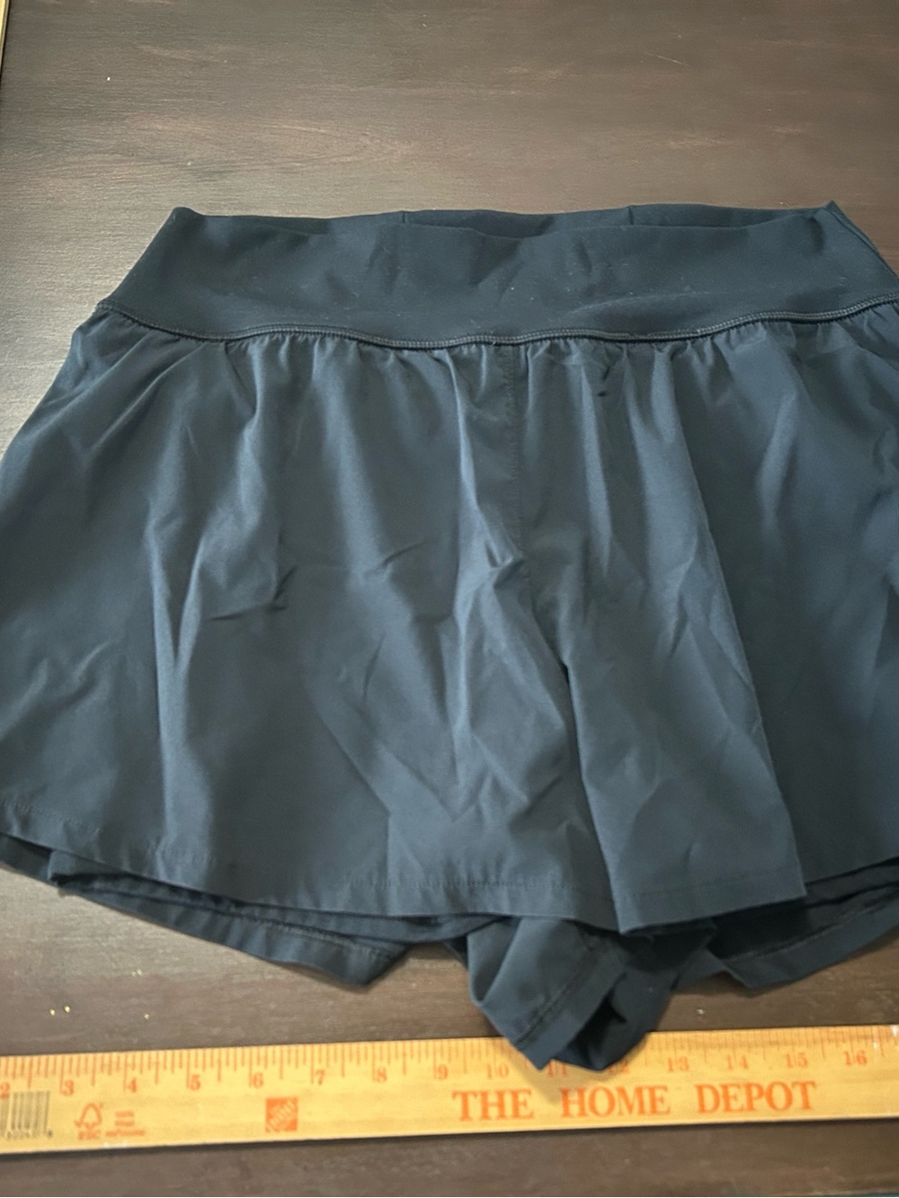 Women's Black Athletic Skort Shorts - Lightweight High-Rise Active Skort
